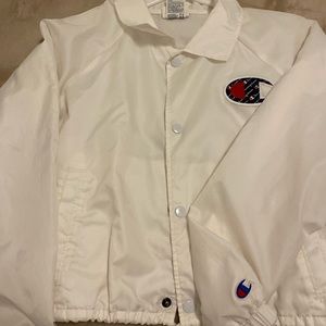 Champion crop windbreaker ~white~